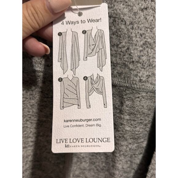 NWT Live Love Lounge Karen Neuburger Women’s Convertible Sweater Wrap Small - Picture 8 of 8
